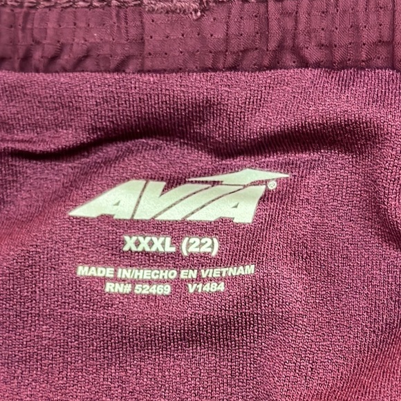 Avia Purple Running Shorts Moisture Wicking Side Pockets Size XXXL NWT - Picture 9 of 10